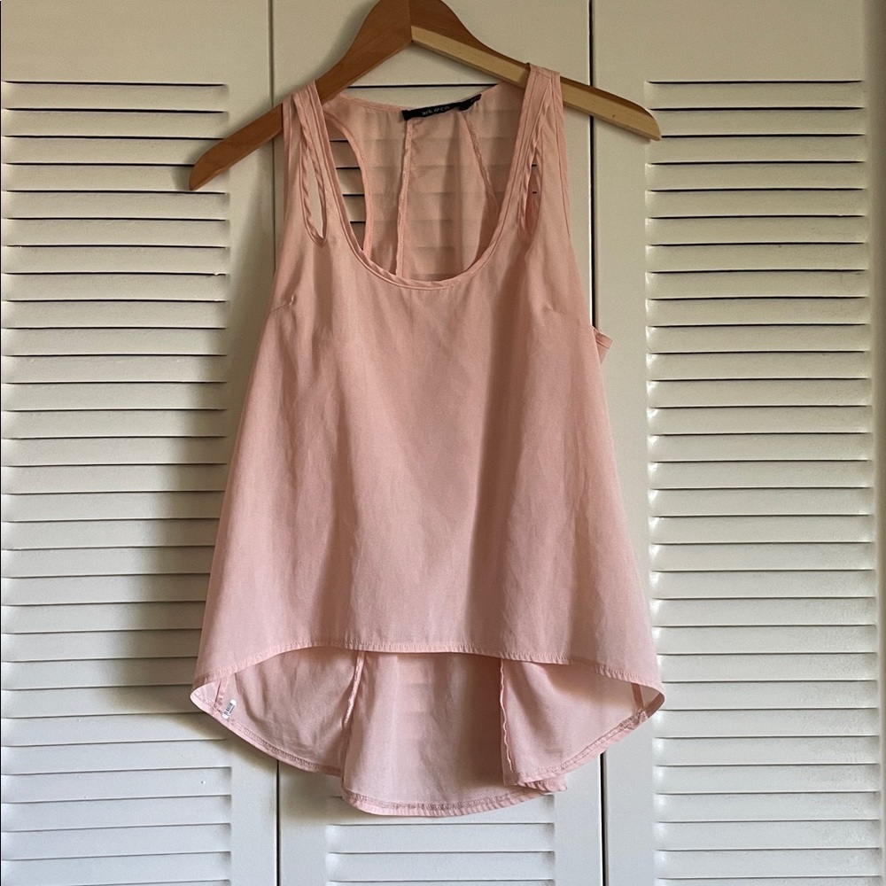 Ark & Co Light Pink Sleeveless Blouse - Size Small